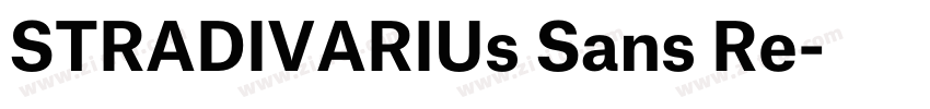 STRADIVARIUs Sans Re字体转换
